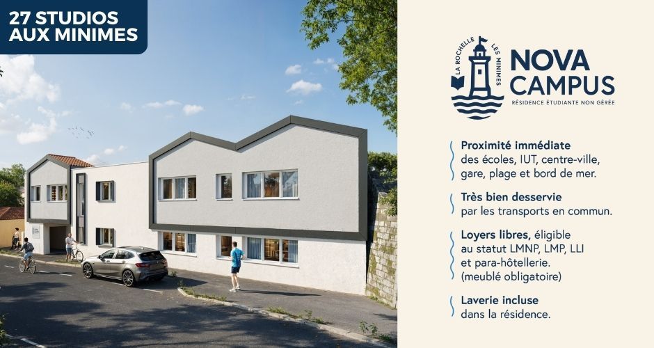NOVA CAMPUS La Rochelle : un investissement étudiant puissant au cœur des Minimes